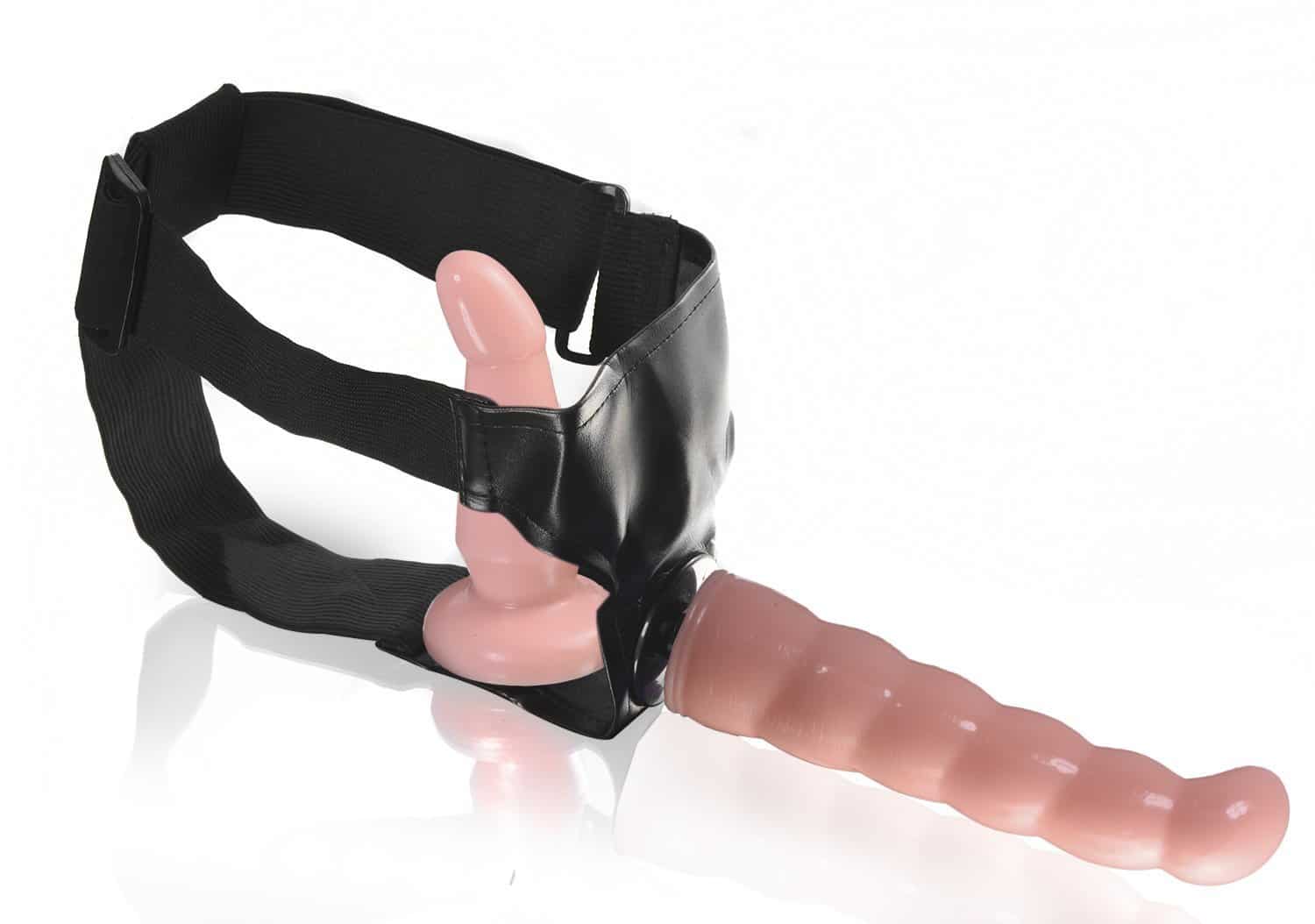 strapon doppia cazzo per il culo e cazzo per la vagina